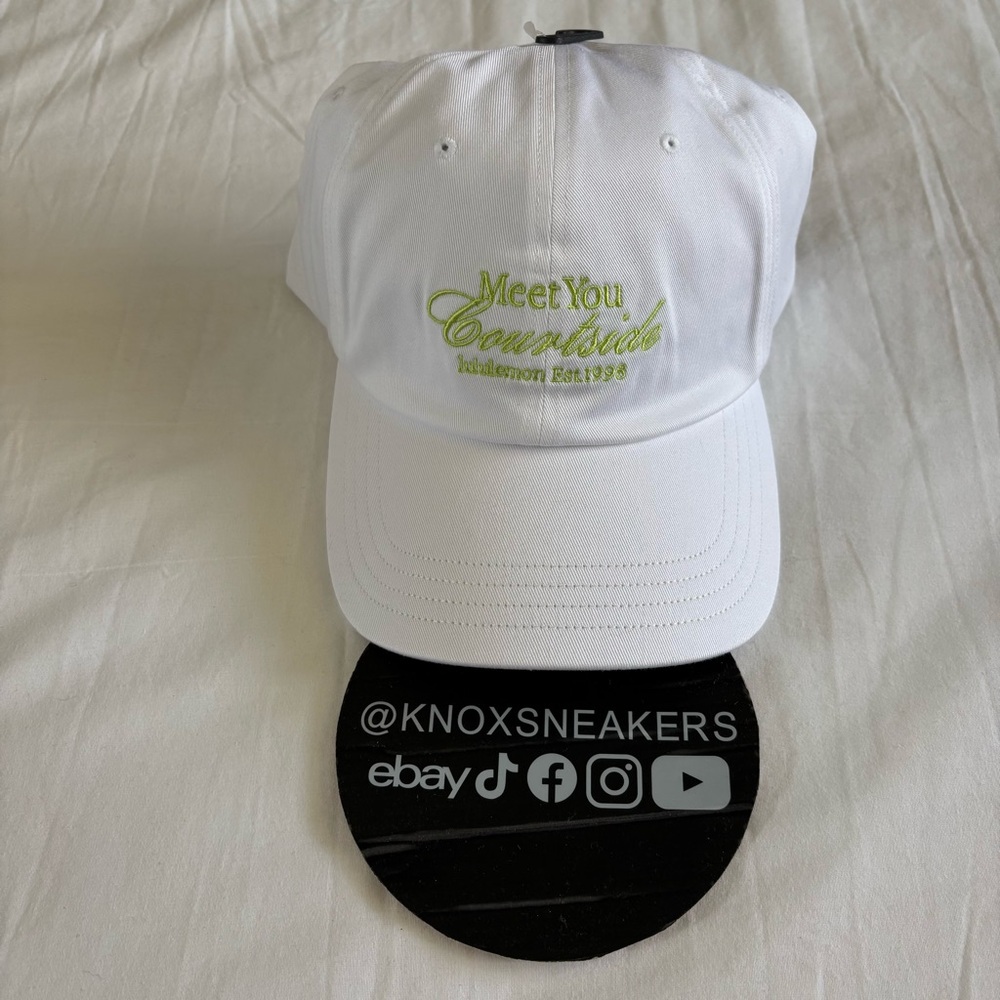 Lululemon Classic Unisex Ball Cap WHT/SOUR White Sour Green Courtside Size S/M